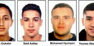 Un photomontage fait le 18 août 2017 de photos de suspects de l'attentat de Barcelone distribuées par la police catalane / © MOSSOS D'ESQUADRA/AFP / -