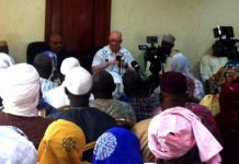 Les pèlerins reçus par le ministre des Affaires religieuses et du Culte, Thierno Oumar Hass Diallo avant leur départ