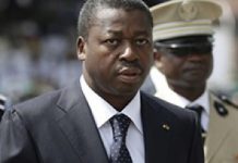 Le président togolais Faure Gnassingbe au Nigeria, le 29 mai 2015.