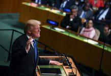 Le président américain Donald Trump, le 19 septembre 2017 à l'Assemblée générale des Nations unies à New York / © AFP / Jewel SAMAD