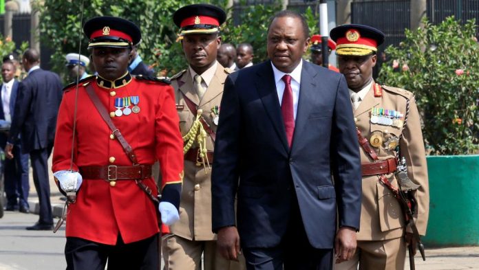 Le président kényan Uhuru Kenyatta, dont la réélection a été invalidée, le 12 septembre 2017 à Nairobi. © REUTERS/Thomas Mukoya