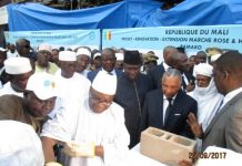 Reconstruction du marché rose de Bamako et des halles aux légumes : Le président de la République lance les travaux de reconstruction
