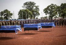 Hommage solennel aux trois Casques bleus du Bangladesh tués dans la région de Gao