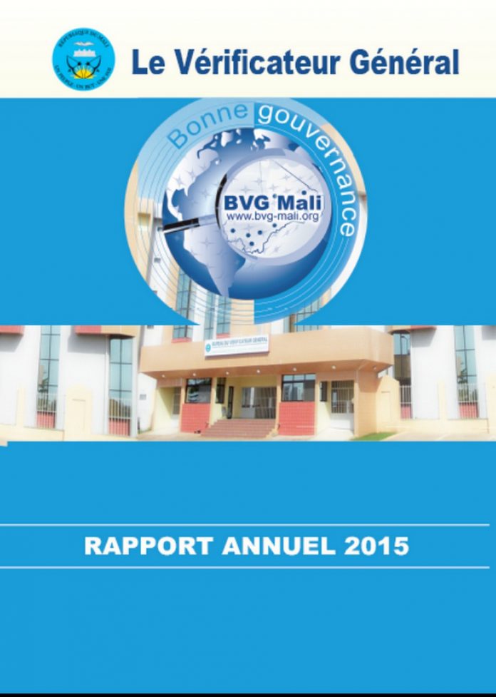 Publication du Rapport annuel 2015 du Vérificateur Général