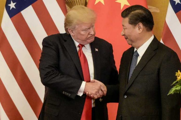 Le président américain Donald Trump et son homologue chinois Xi Jinping à Pékin, le 9 novembre 2017 / © AFP / Fred DUFOUR