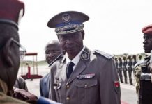 Le général burkinabé Gilbert Diendere, leader du coup d'Etat, à Ouagadougou, Burkina Faso, le 23 septembre 2015. © STR/AP/SIPA