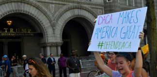 Manifestation en faveur du programme DACA, le 5 septembre 2017 à Washington / © AFP/Archives / Paul J. RICHARDS