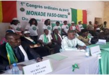 Premier congrès ordinaire du Monade Faso-Gneta : Moussa Aliou Keita succède à lui même