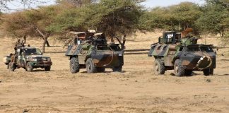 Les deux militaires ont été tués lors de l'explosion d'une mine artisanale près de Gao, au Mali.@ PASCAL GUYOT / AFP