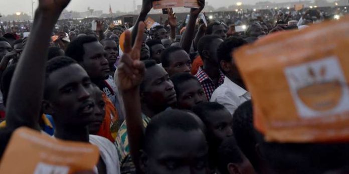 Lors d’un rassemblement de l’opposition à N’Djamena, au Tchad