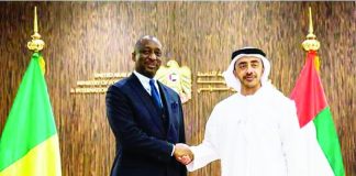 Visite Du Ministre Tieman Hubert Coulibaly aux Emirats Arabes-Unis : Les liens de coopération entre Bamako et Abu Dhabi consolidés