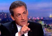 Nicolas Sarkozy sur le plateau du JT de 20 heures de TF1. © afp.