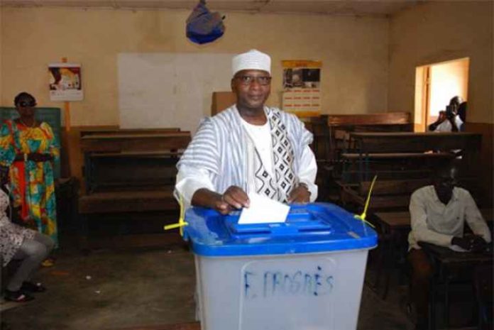 Modibo Sidibé a voté dans le calme à Faladié