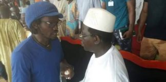 Soumaila Cissé lors de son meeting à Kayes