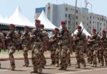 Des soldats français de l’opération « Barkhane » à Bamako, le 22 septembre 2018, pendant les cérémonies marquant le 58e anniversaire de l’indépendance du Mali