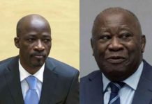 Charles Blé Goudé (g) et Laurent Gbagbo