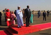 L’arrivée du président IBK au Sénégal