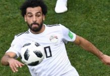 L'Egyptien Mohamed Salah lors de la Coupe du monde 2018