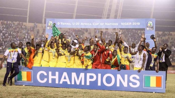 Les Maliens champions d'Afrique U20 2019, à Niamey