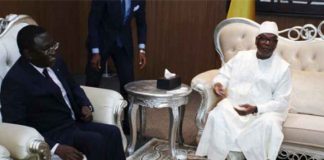 Le président Keïta et Soumaïla Cissé à Koulouba