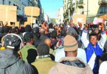 La diaspora africaine manifeste à Paris
