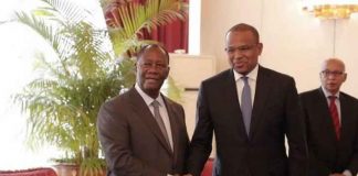 r Boubou Cissé reçu en audience par le Président Alassane OUATTARA.