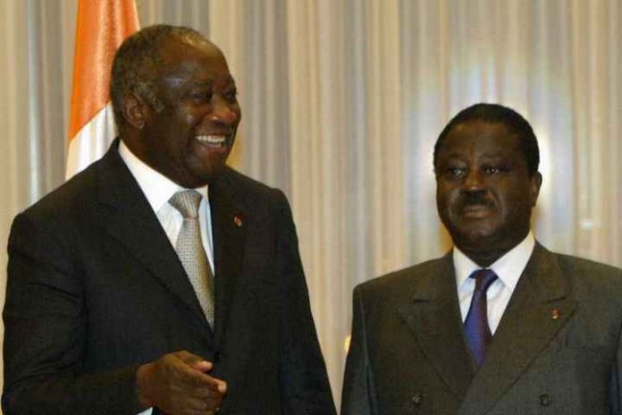 Les ex-présidents Laurent Gbagbo et Henri Konan Bédié