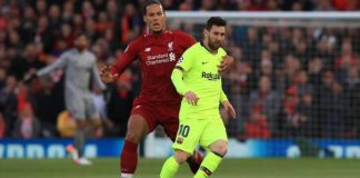 Virgil van Dijk et Lionel Messi en Ligue des Champions