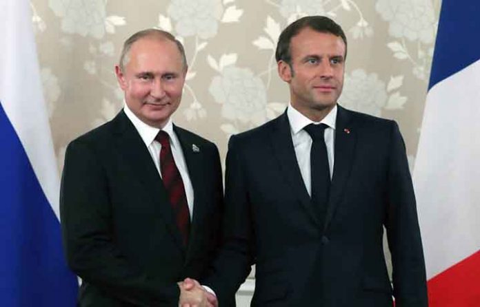 Vladimir Poutine et Emmanuel Macron