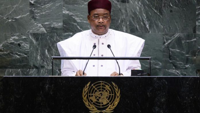 Le président nigérien Mahamadou Issoufou à la tribune des Nations unies le 24 septembre 2019.