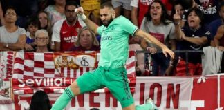 Benzema a marqué l'unique but du match