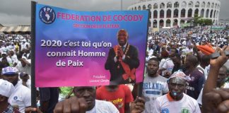 Des partisans de Laurent Gbagbo à Cocody