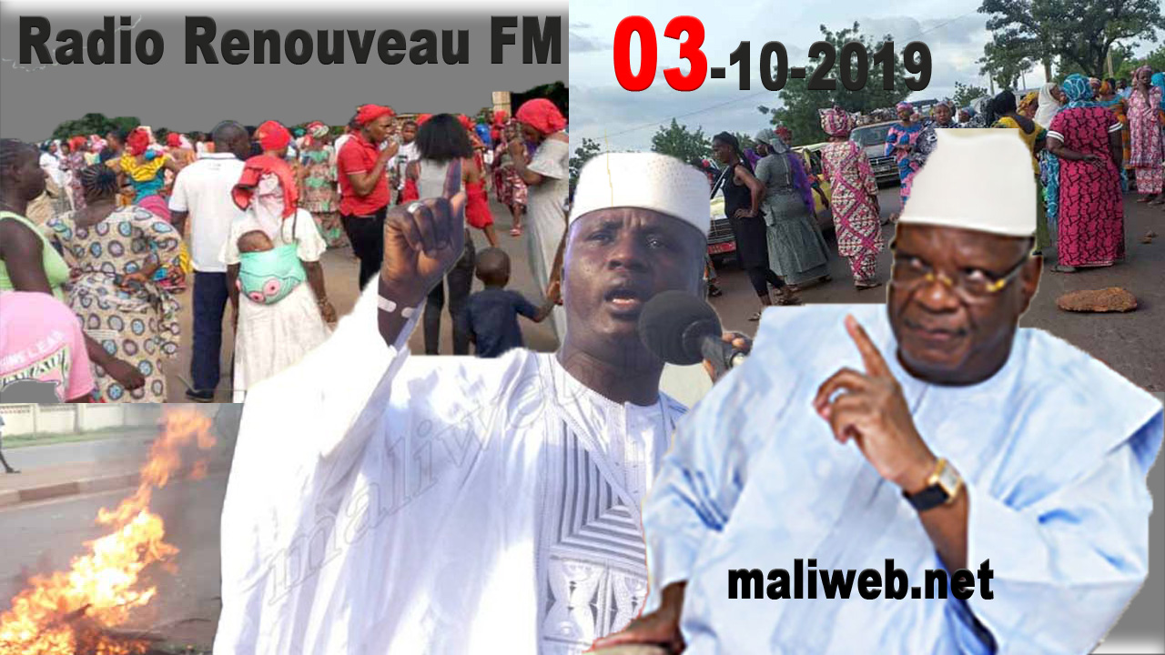 La revue de presse de la Radio Renouveau FM du 03 Octobre 2019