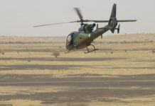 Hélicoptère «Gazelle» de l'opération Barkhane