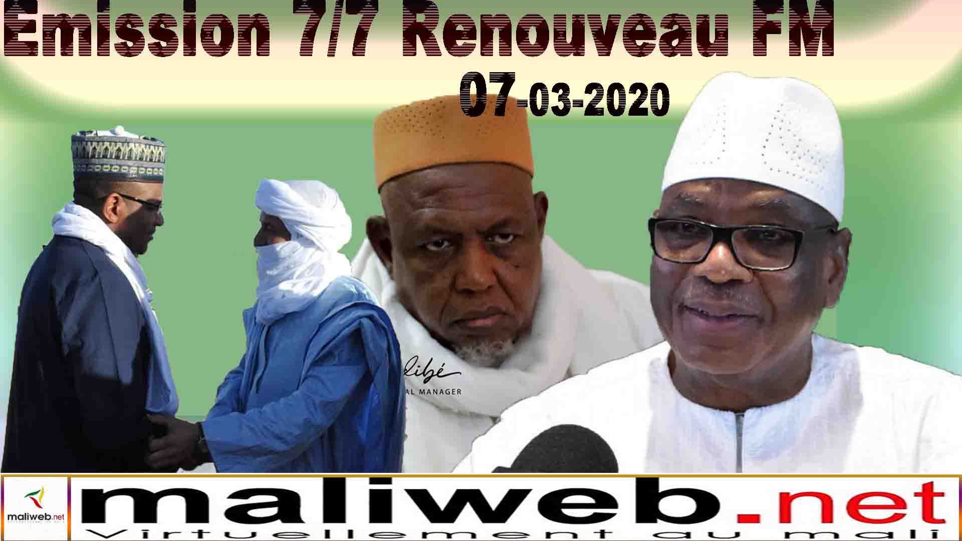 Émission 7 SUR 7 de la Radio Renouveau FM du 07 mars 2020