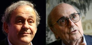 Michel Platini et Sepp Blatter