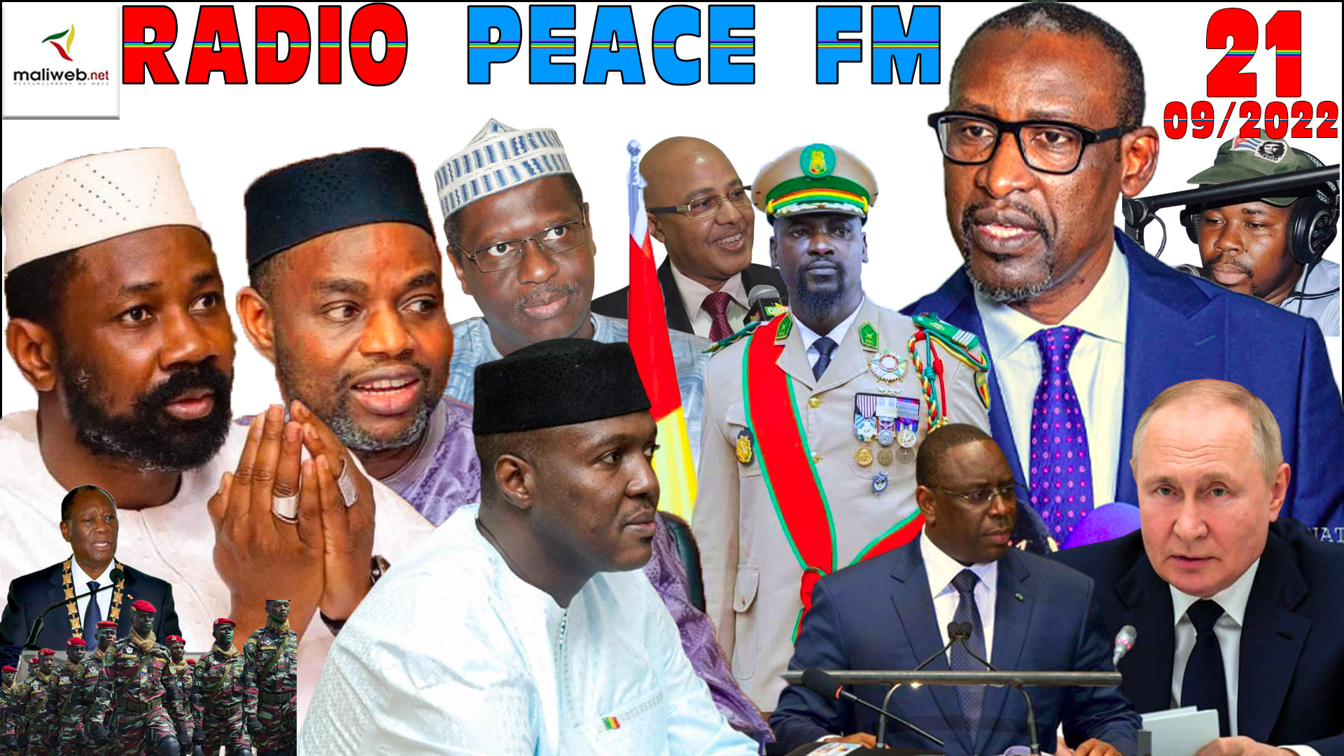La Revue de Presse de la RADIO PEACE FM du 21 SEPTEMBRE 2022