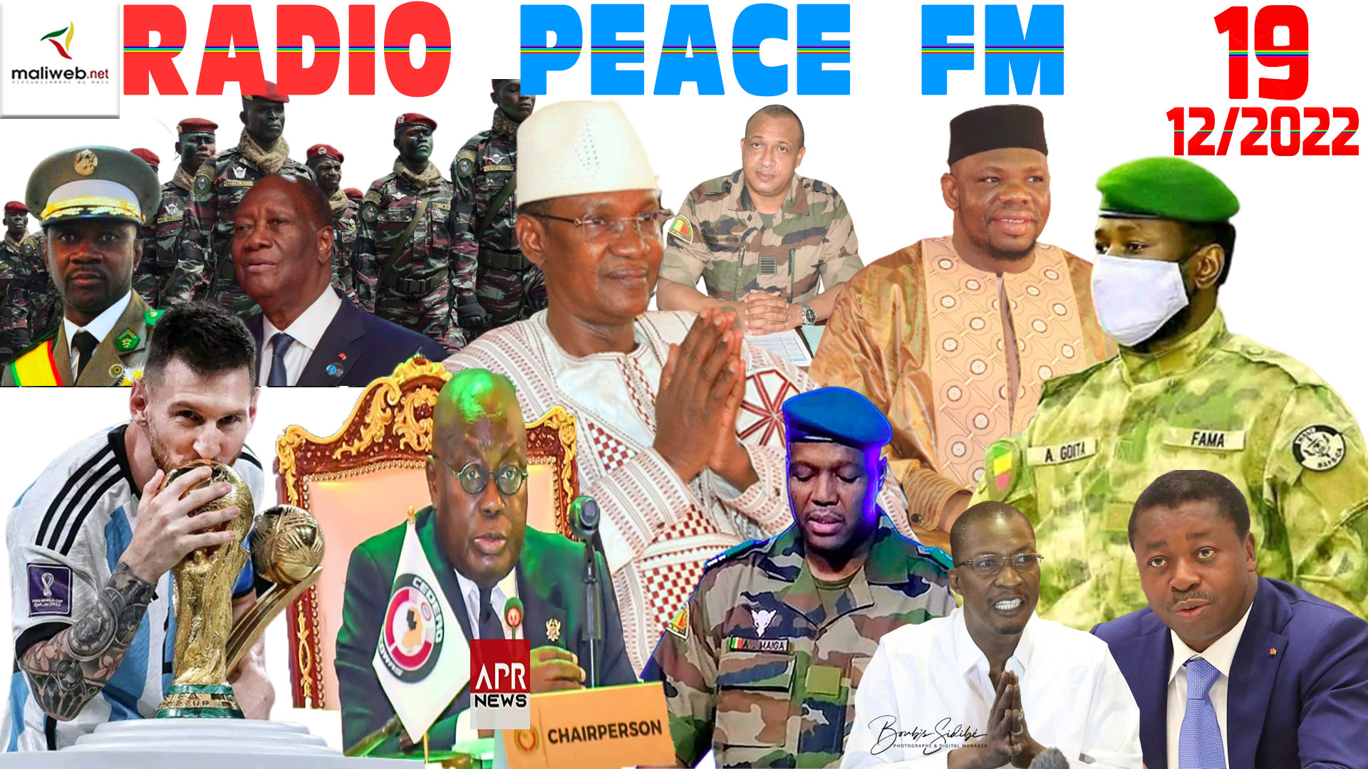La Revue de Presse de la RADIO PEACE FM du 19 DÉCEMBRE 2022