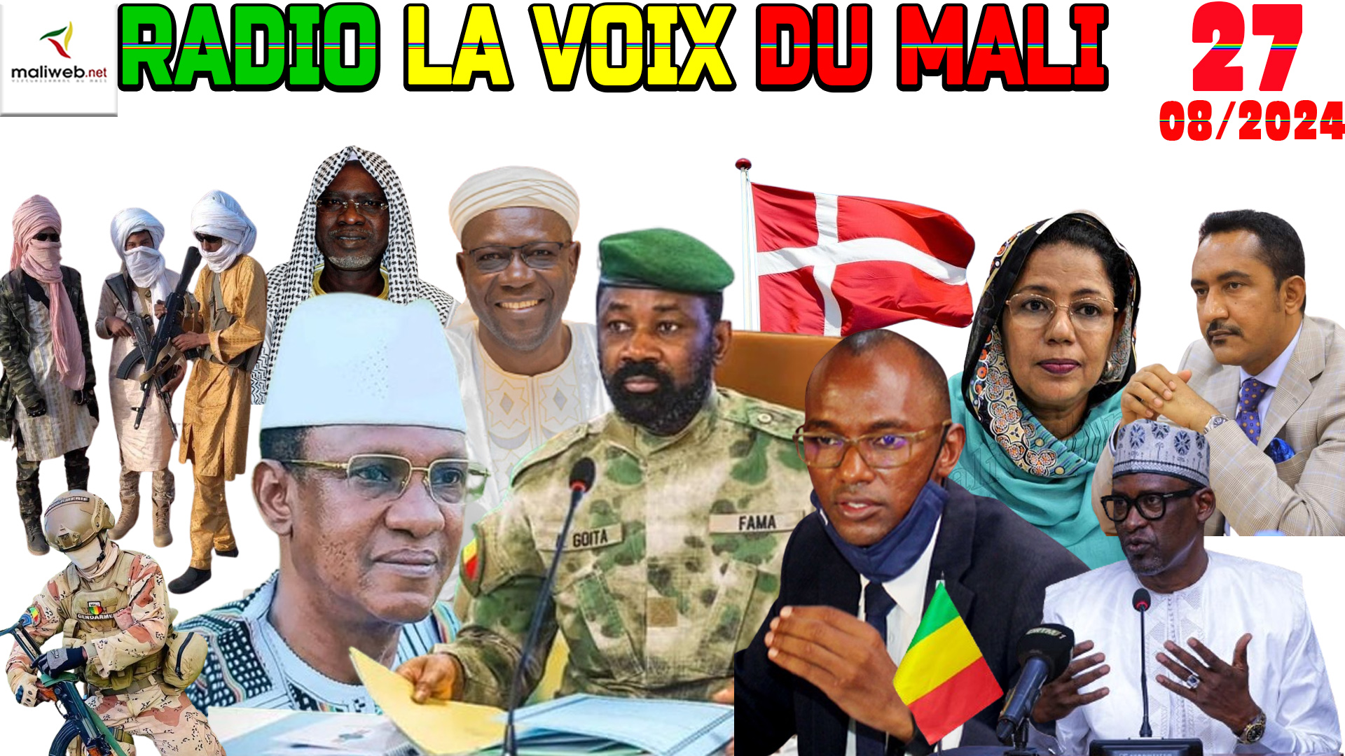 La Revue de Presse de la RADIO LA VOIX DU MALI du 27 AOUT 2024