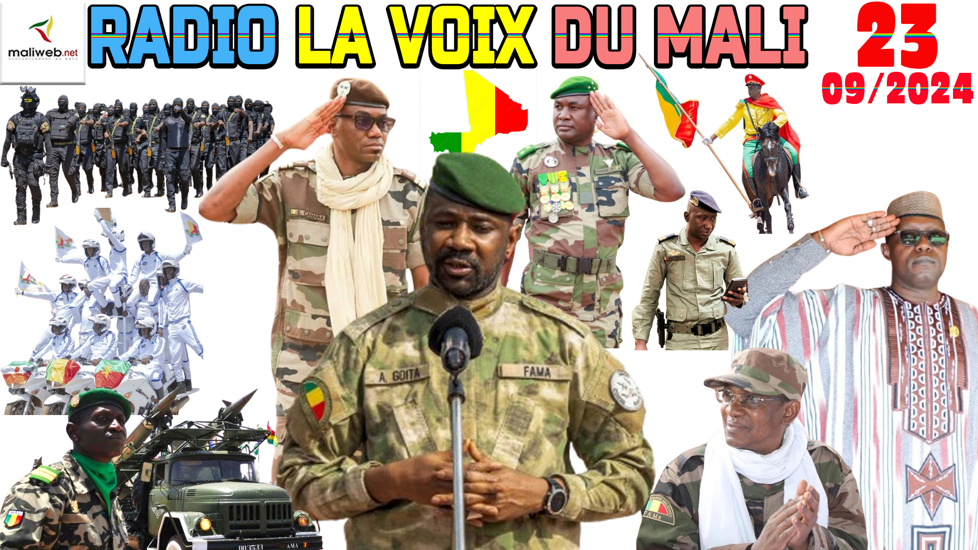 La Revue de Presse de la RADIO LA VOIX DU MALI du 23 SEPTEMBRE 2024