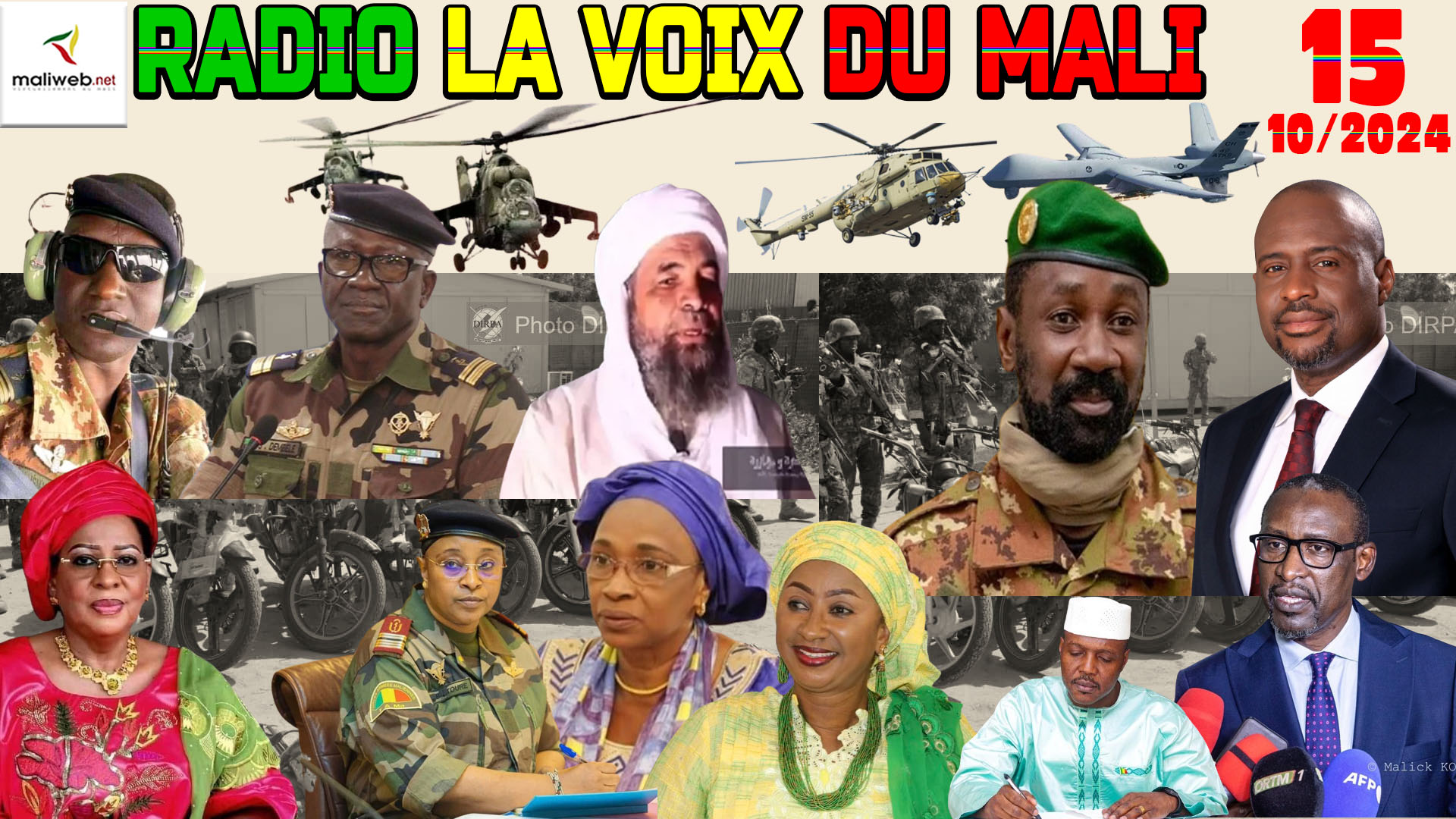 La Revue de Presse de la RADIO LA VOIX DU MALI du 15 OCTOBRE 2024