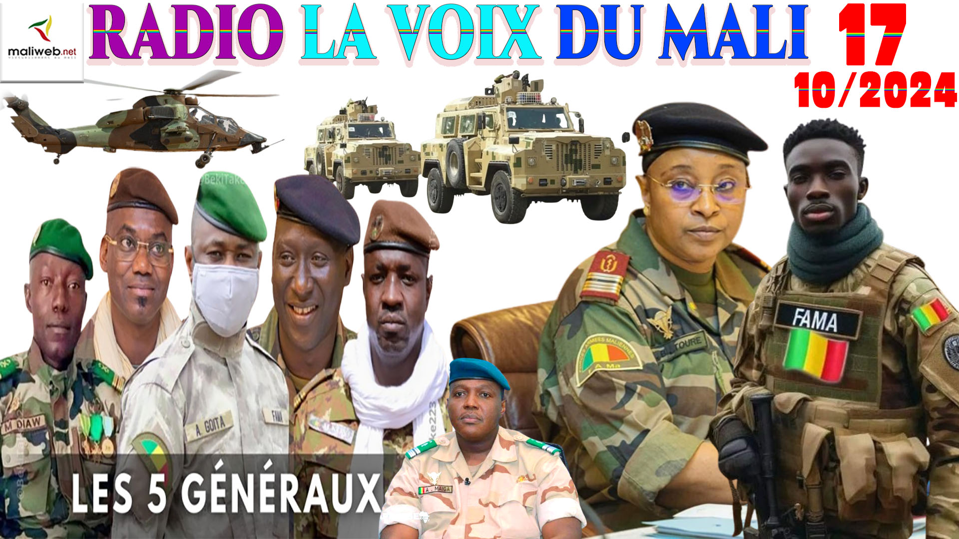 La Revue de Presse de la RADIO LA VOIX DU MALI du 17 OCTOBRE 2024