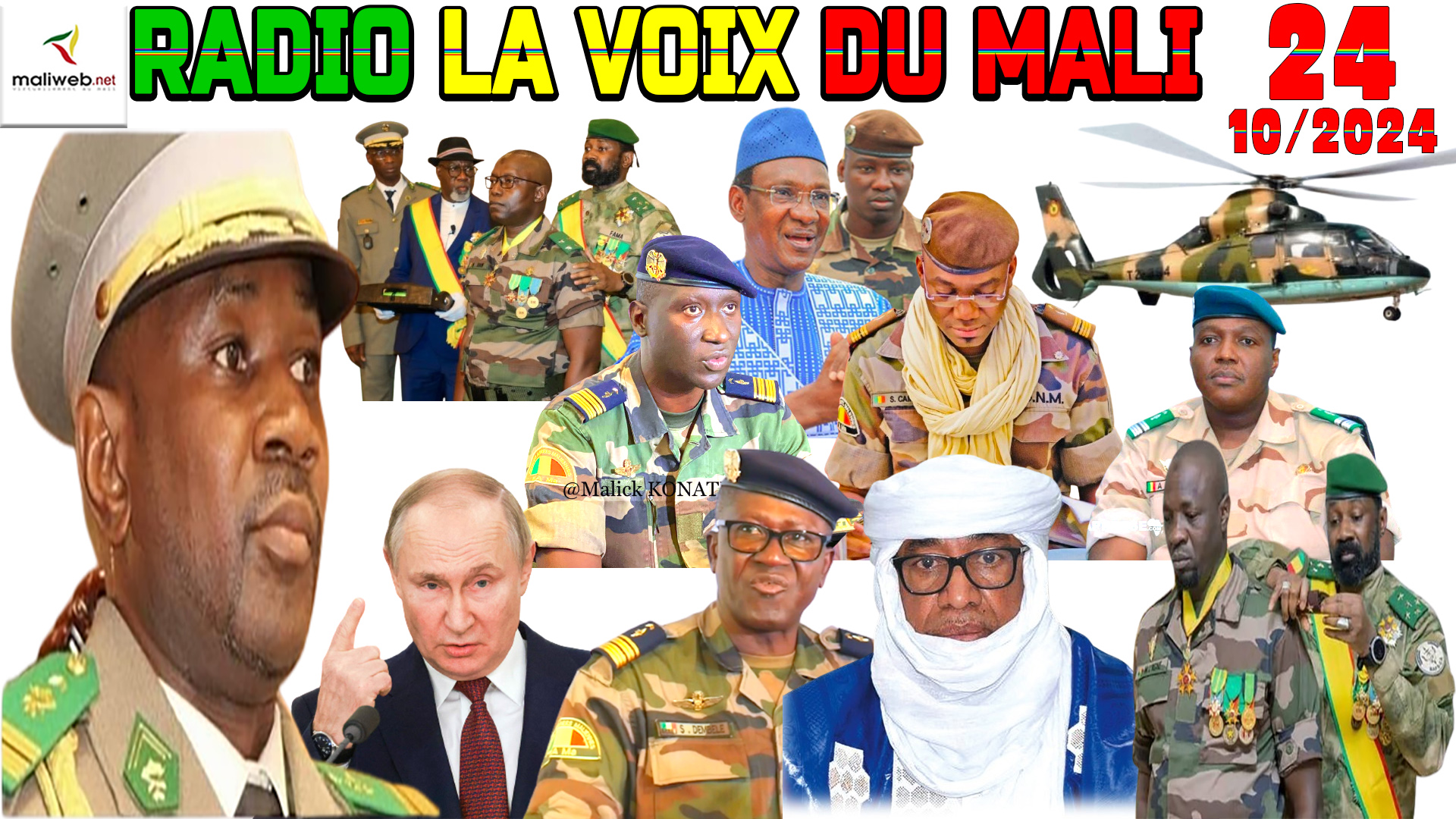 La Revue de Presse de la RADIO LA VOIX DU MALI du 24 OCTOBRE 2024