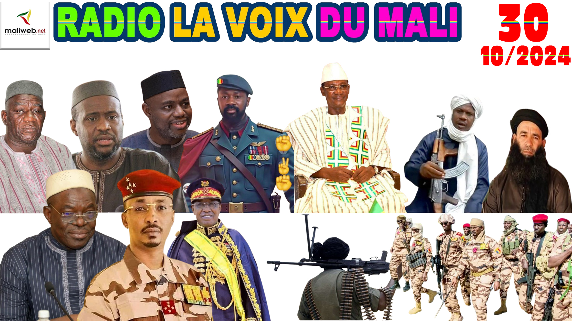 La Revue de Presse de la RADIO LA VOIX DU MALI du 30 OCTOBRE 2024