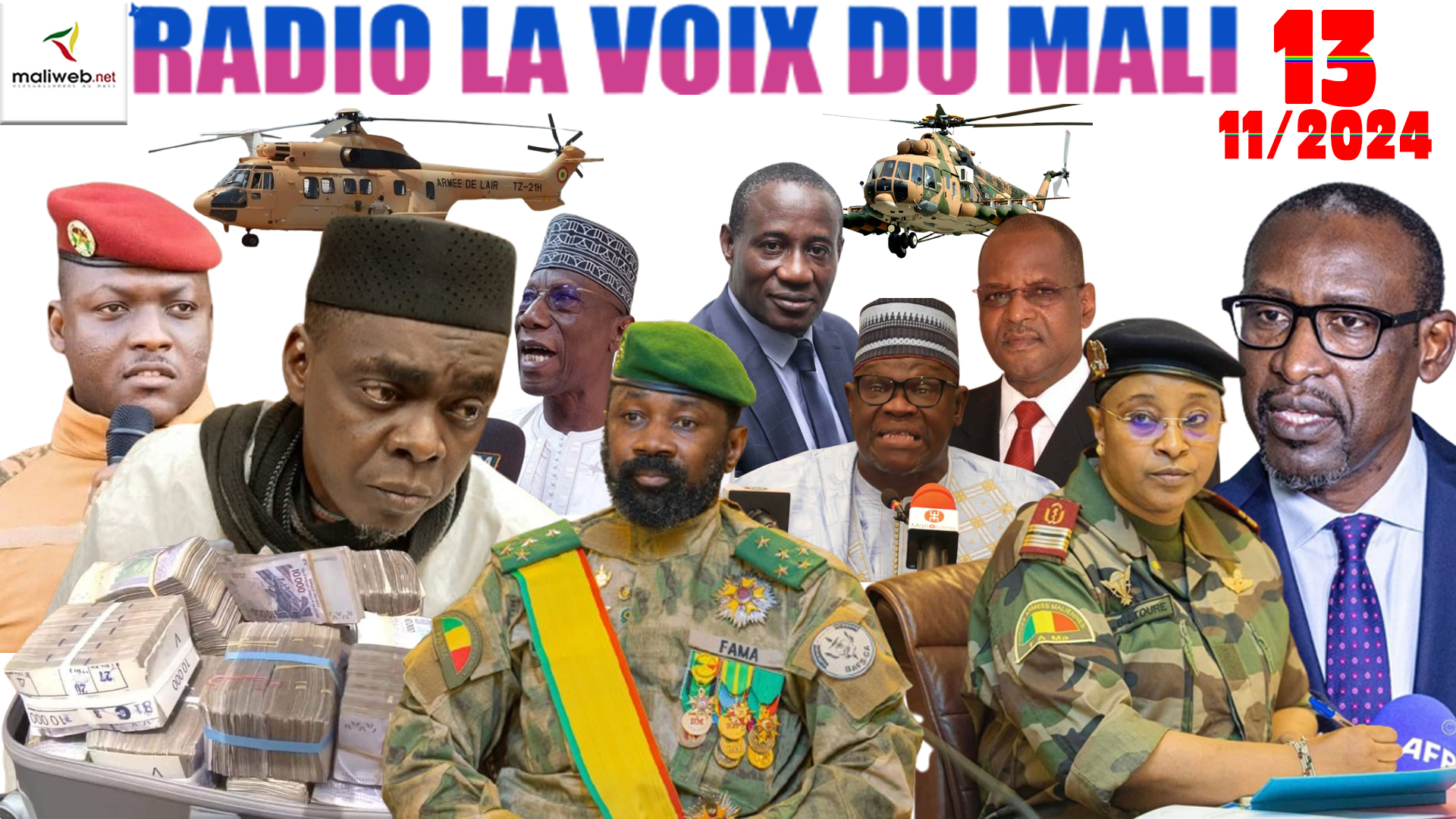 La Revue de Presse de la RADIO LA VOIX DU MALI du 13 NOVEMBRE 2024