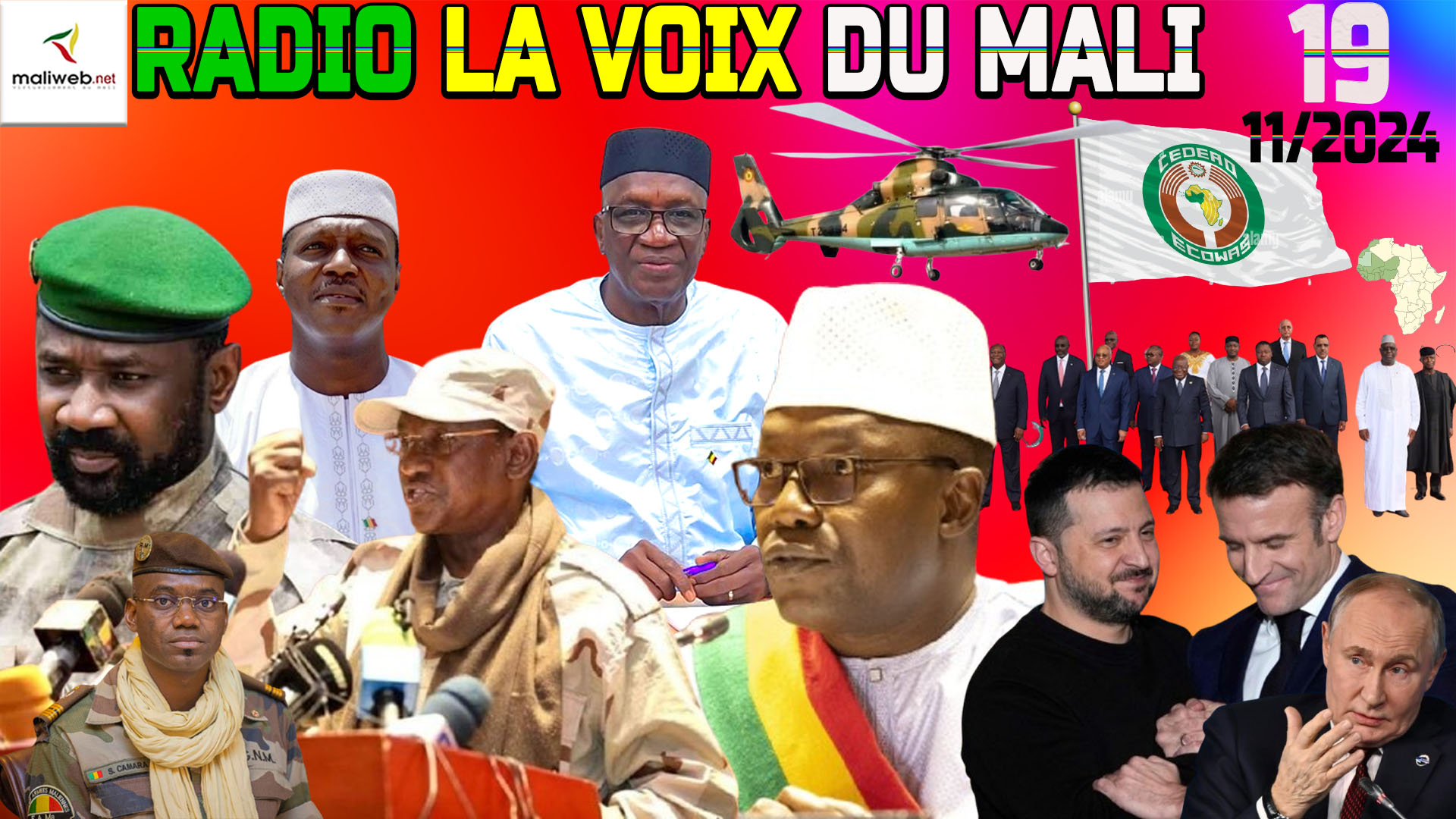 La Revue de Presse de la RADIO LA VOIX DU MALI du 19 NOVEMBRE 2024