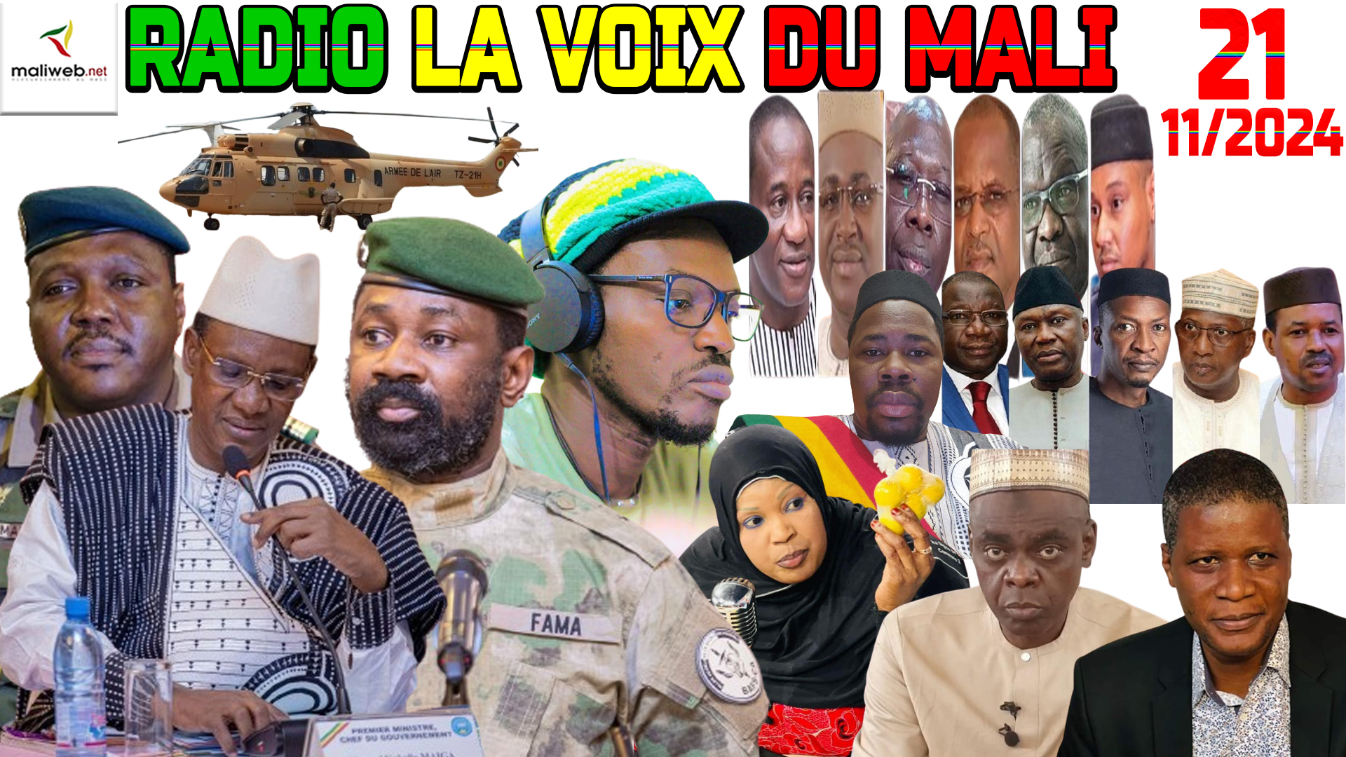 La Revue de Presse de la RADIO LA VOIX DU MALI du 21 NOVEMBRE 2024