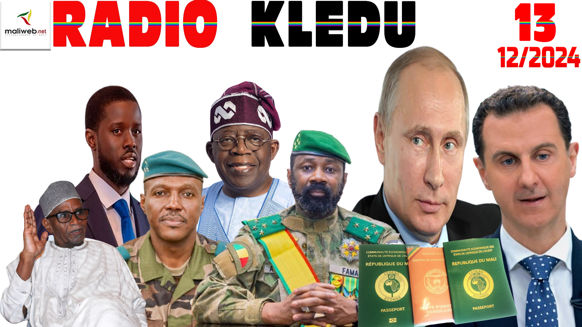 La Revue de Presse de la RADIO KLEDU du 13 DECEMBRE 2024