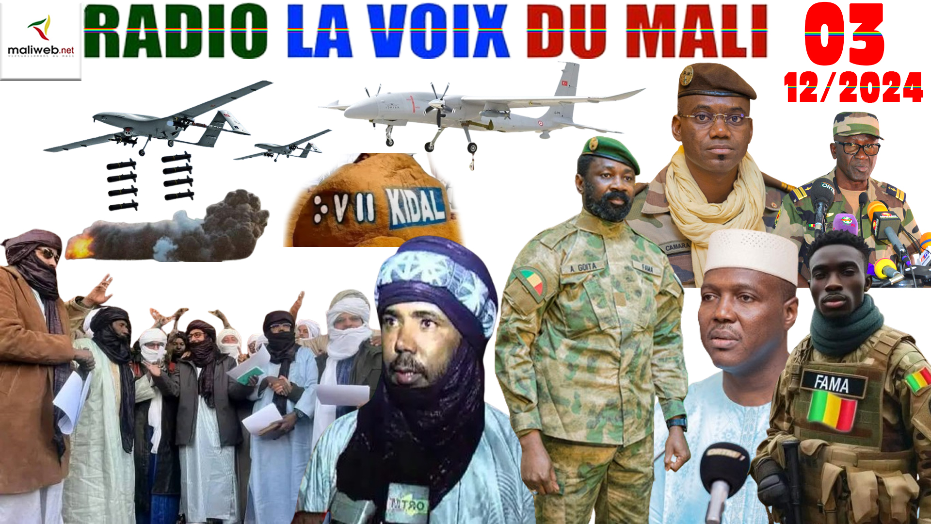 La Revue de Presse de la RADIO LA VOIX DU MALI du 03 DECEMBRE 2024