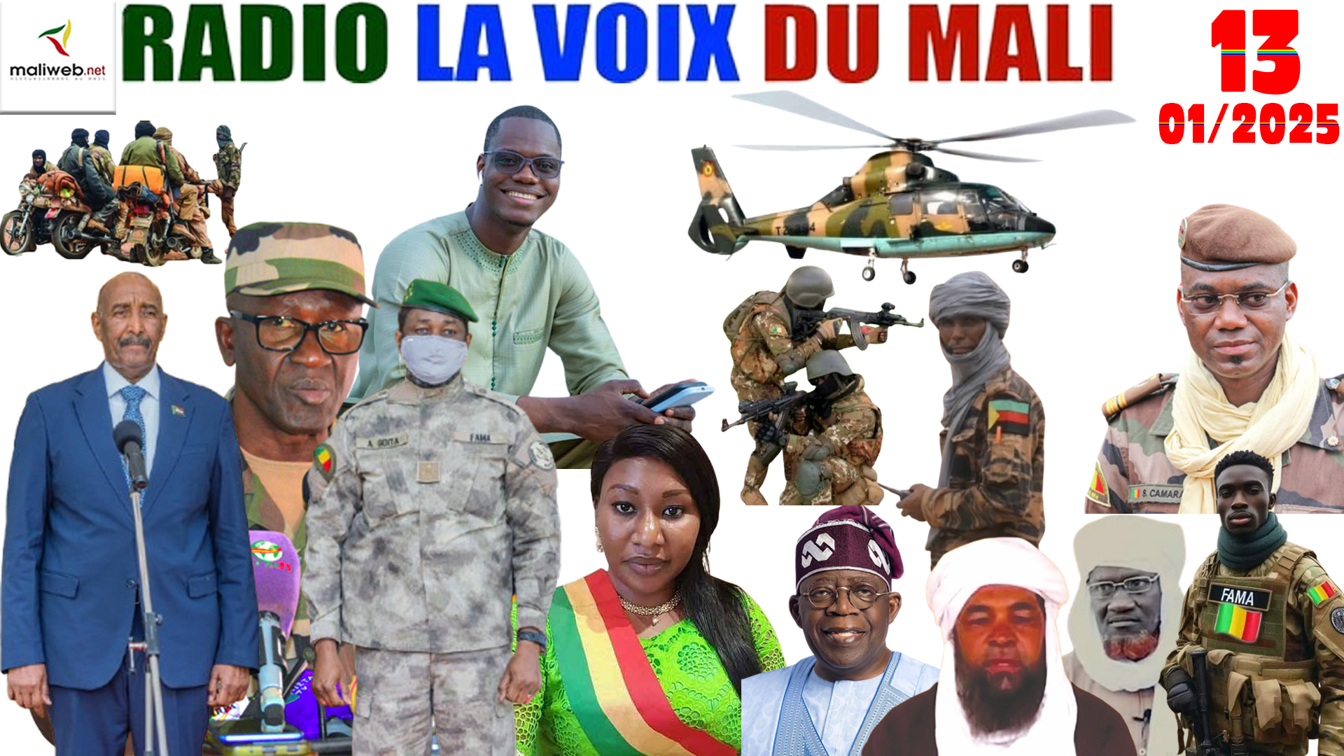 La Revue de Presse de la RADIO LA VOIX DU MALI du 13 JANVIER 2025